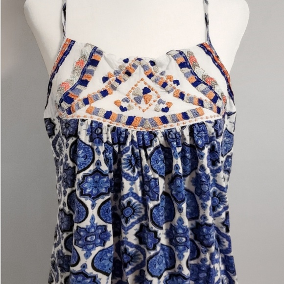 Lucky Brand Tops - Lucky Brand Tank with Neon Embroidery Size Medium